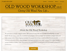 Tablet Screenshot of oldwoodworkshop.com